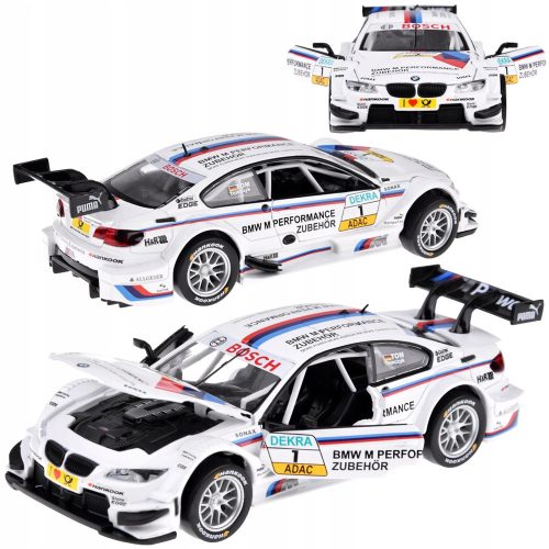  Metal sports car model BMW M3 DTM in 1:32 scale, sounds, lights, ZA4608