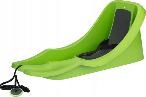  Plastic sled with seat backrest and belts for small children RESTART