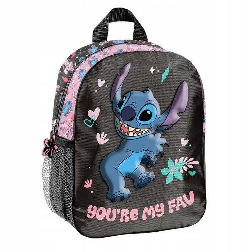  Lilo and Stitch Paso Kindergarten Backpack with One Compartment for Boys and Girls, Black, Blue Shades, Multi-Coloured