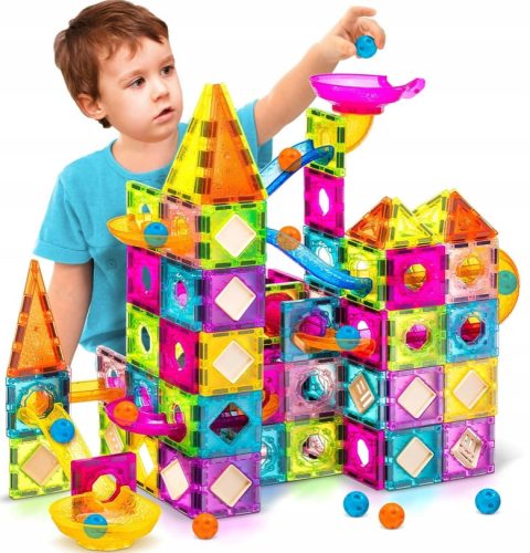  XPART Magnetic Blocks MAGNETIC BLOCKS FOR CHILDREN 3D EDUCATIONAL 98 pcs.