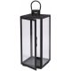 LANTERN, LANTERN, GARDEN CANDLE HOLDER, CANDLE HOLDER MATT BLACK, 77 cm XXL