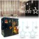  LED LIGHT CURTAIN WITH SNOWFLAKE PENDANT LIGHTS