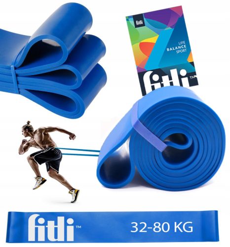  RESISTANCE BAND for POWER BAND Exercises Training Bands BLUE STRONG 32-80kg