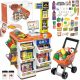  SUPERMARKET CHILDREN'S STALL CASHIER SCALE BASKET TROLLEY SMARTPHONE MATADI