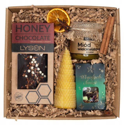  Gift Saint Nicholas chocolate honey tea candle wax