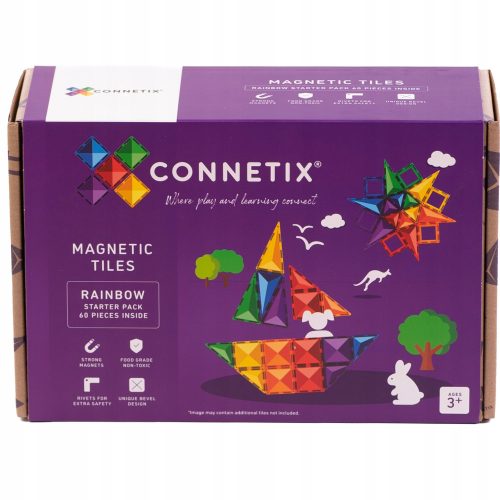  Connetix magnetic blocks Connetix magnetic blocks - Rainbow Starter Pack 60 pcs. 60 pcs.