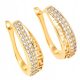  Gold-plated surgical steel earrings Greek Pattern