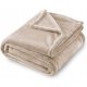 SOFT BLANKET PLUG SLEEVE FOR ONE AdMarShop microfiber blanket 200 cm x 220 cm beige