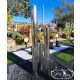  HUGE GARDEN FOUNTAIN MODERN STAINLESS STEEL FOUNTAIN. CYLINDER