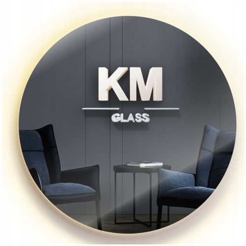 Bathroom mirror KM-GLASS wall mirror, circle, 800 x 800 mm