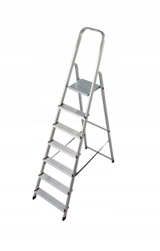 Krause ladder 3.45 m aluminum 1 x 7 up to 150 kg