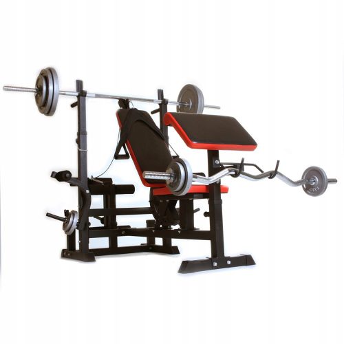  Large adjustable training bench with preacher bench MULTI GYM