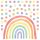  Wall stickers for children Classic colorful rainbow dots