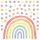 Wall stickers for children Classic colorful rainbow dots