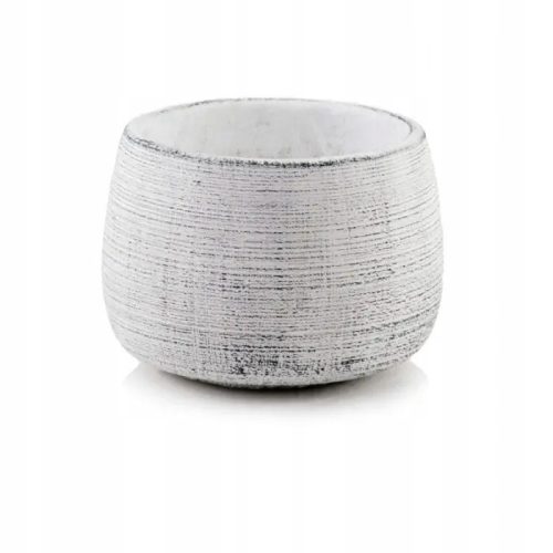  Polnix flowerpot, 17 cm x 17 x 13 cm, diameter 17 cm, concrete tones in grey and silver