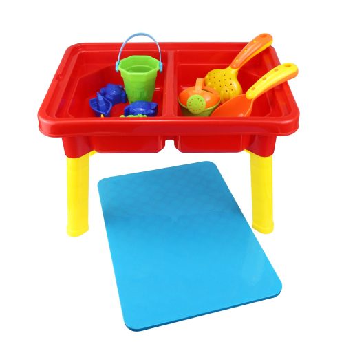 Sandpit 2-in-1 play table for balcony terrace + accessories