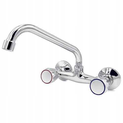 Steinmedia Aqua Sanitary Silver wall-mounted kitchen faucet