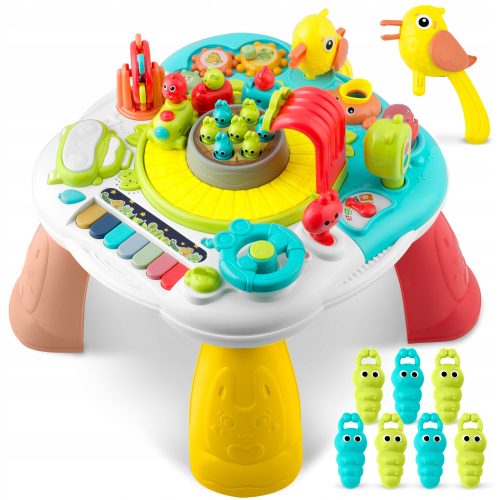  INTERACTIVE EDUCATIONAL TABLE 5-in-1 board with musical piano for children