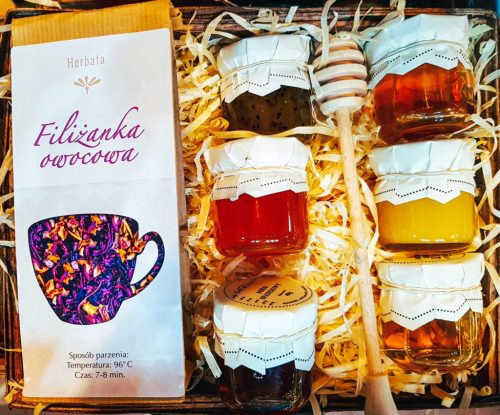  GIFT BASKET GIFT 6 x JAM AND TEA