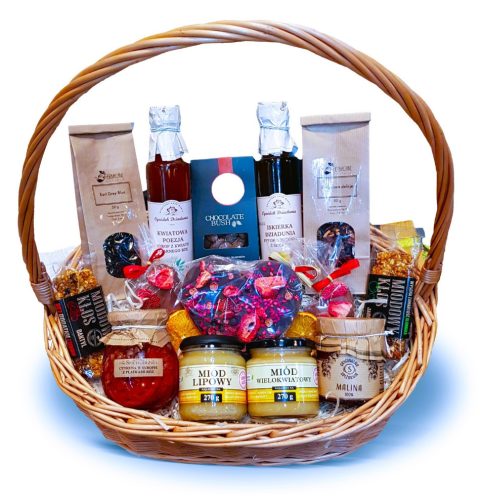  MEGA GIFT BASKET GIFT HONEY DELICACIES TEA JAM CHOCOLATE