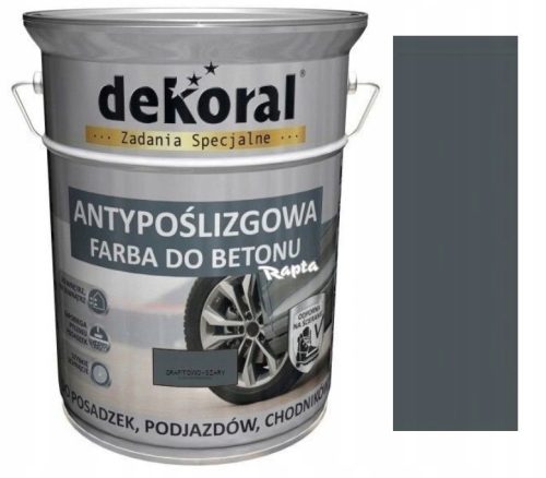 Dekoral Acrylic Concrete Paint 5 l Graphite Grey Matt