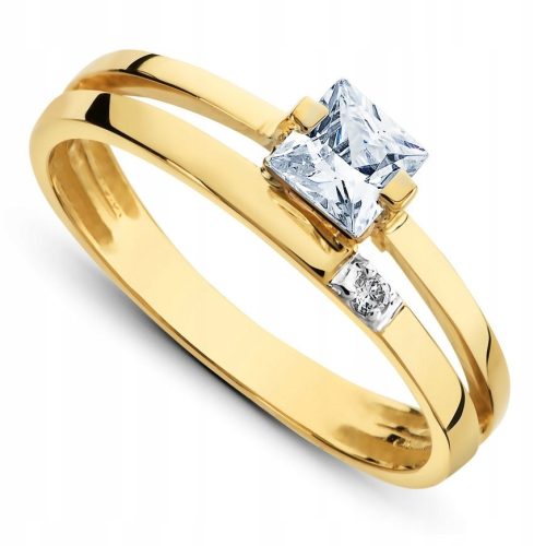  ORIGINAL 585 GOLD ENGAGEMENT RING SIZE 8-23