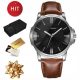  LEATHER WATCH FOR MEN BROWN LEATHER 925 ON A STRAP A GIFT FOR BOYFRIEND'S DAD