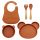  5× Gigi Kids silicone tableware set