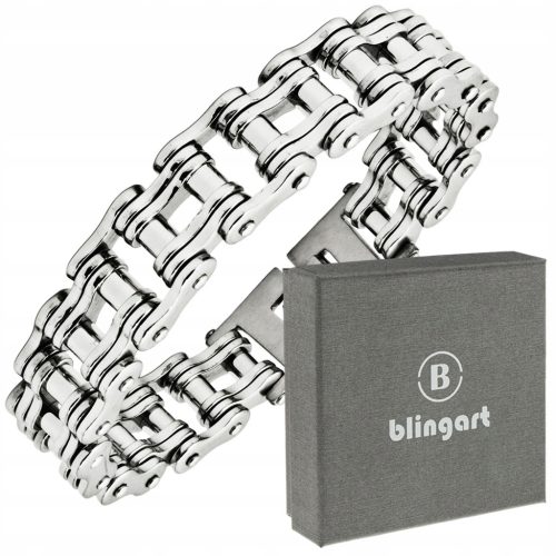  Men's Motorcycle Chain Bracelet Steel