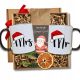  CHRISTMAS SET 2 MUGS gift for couples parents grandparents wives for Christmas