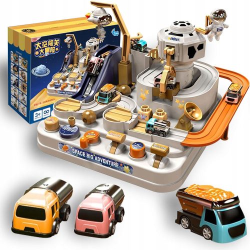  CAR obstacle course, spaceship, cars, springs, crane for children