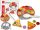  Pizza Set Wooden Puzzle Velcro Accessories