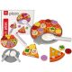  Pizza Set Wooden Puzzle Velcro Accessories