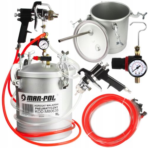 PNEUMATIC PAINTING GENERATOR 8L PAINT GUN