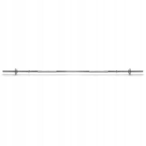  STRAIGHT BAR SCREW CHROME-PLATED STEEL METEOR 150cm/25mm 2 nuts