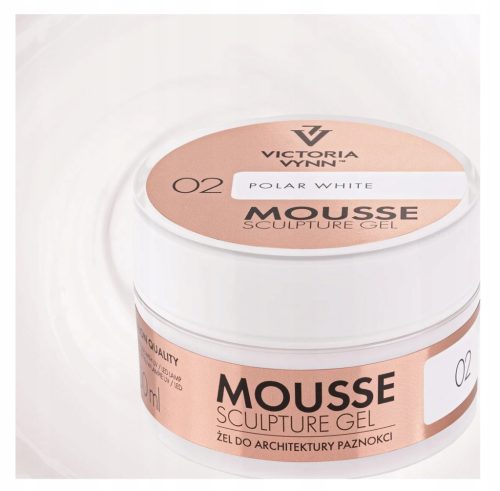  VICTORIA VYNN MOUSSE GEL BUILDING GEL WITH TIXOTROPY 02 POLAR WHITE 50 ml