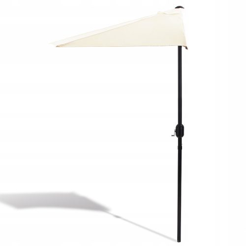 Parasol for Terrace and Garden - Classic Kingsleeve Umbrella, Beige and Brown, 2.7 x 2.3 cm