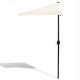 Parasol for Terrace and Garden - Classic Kingsleeve Umbrella, Beige and Brown, 2.7 x 2.3 cm