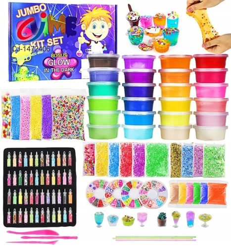  LARGE SLIME KIT FOR MAKING SLIME FOR KIDS, PLASTIC PASTE 120in1