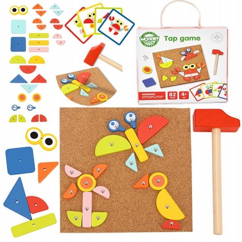  Corkboard Nail Puzzle, Woopie Green