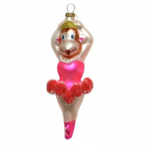  Glass Ballerina Ballerina Costumed Animal, 18.6 cm