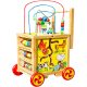  WOODEN RIDE ON AN INTERACTIVE CUBE WITH PUSH EDUCATIONAL WALKER