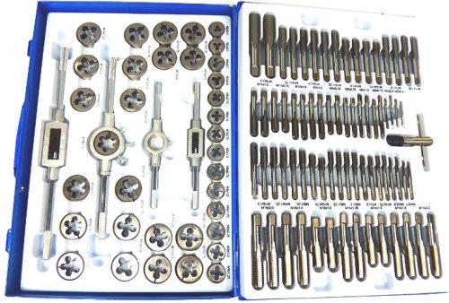 Set of dies and taps, case 110 pcs.