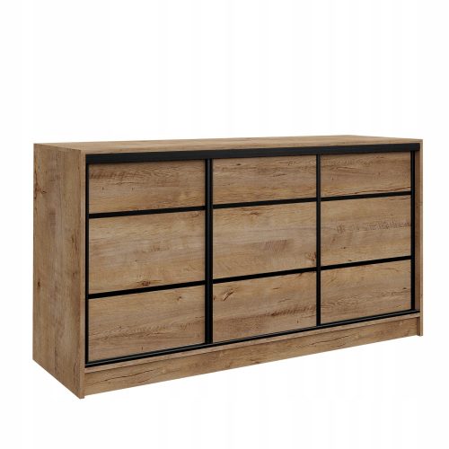  BroMARKT Chest of drawers LOFT 160 x 56 x 97 cm matt Lefkas-Eiche