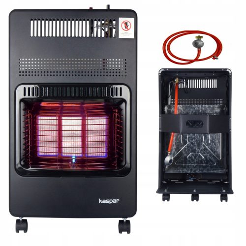 Gas heater 4200 W black 420 x 730 mm