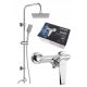 Valvex QUASAR chrome shower faucet + Kuchinox Limo exposed shower set