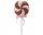  Lollipop with bow, white and red decoration, 30 cm