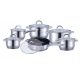 Hoffner pot set, stainless steel, 12-piece