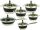  Hoffner pot set, stainless steel, 12-piece