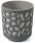  Flowerpot Lamela, 25 cm x 25 x 27 cm, diameter 25 cm, plastic in the colors grey and silver